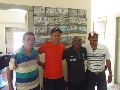 LIVRAMENTO: EX-ATACANTE DO SANTOS VISITA SALÃO DE DANIEL CABELEIREIRO