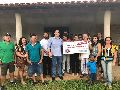 MAÇONARIA ENTREGOU MAIS UMA DOAÇÃO EM PROL DA CONSTRUÇÃO DA CASA DO IDOSO