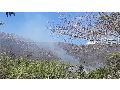 LIVRAMENTO: FOGO ATINGE MORRO NO POVOADO DA CANABRAVA