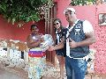 LIVRAMENTO: projeto social do Moto Clube Livramento Moto Estrada distribui cestas básicas para famílias carentes no Bairro Benito Gama e Taquari.