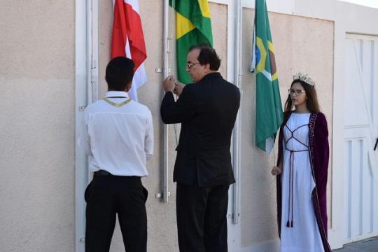 DIA DA INDEPENDÊNCIA: MAÇONARIA REALIZOU CERIMÔNIA DE HASTEAMENTO DA BANDEIRA NACIONAL