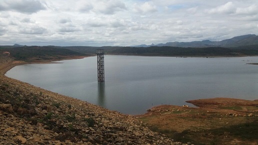 RECARGA DA BARRAGEM LUIS VIEIRA SOMA 4 MILHÕES DE M³ NESTE MÊS; VOLUME É DE 18.597.160M³ (18,78%)