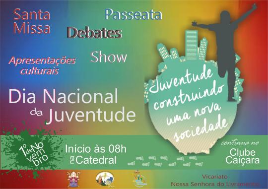 Paróquias de Livramento, Taquari, Dom Basílio e Rio de Contas se preparam para realizar o DNJ (Dia Nacional da Juventude) em 1º de novembro de 2015