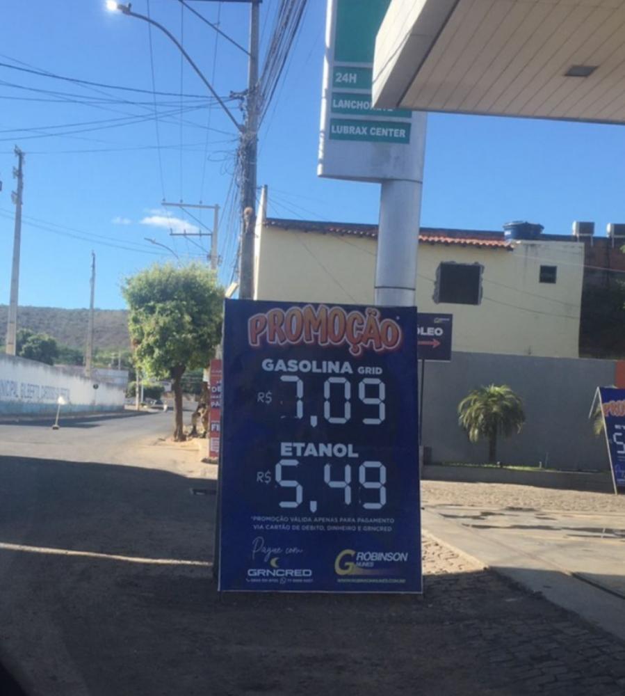 Preço da gasolina e etanol em Brumado é quase 20% menor que Livramento de Nossa Senhora