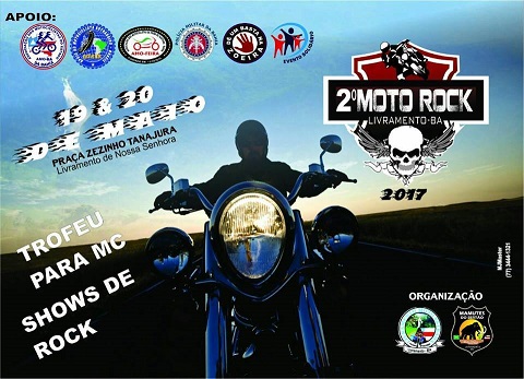 LIVRAMENTO: 2º MOTO ROCK 2017 ACONTECE DIAS 19 E 20 DE MAIO