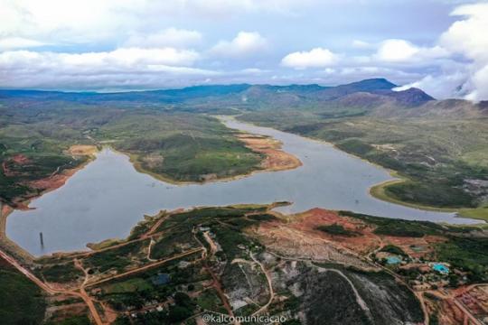 VOLUME DA BARRAGEM LUIS VIEIRA É DE 15.026.700 M³; RECARGA SOMA 2.757.700 M³