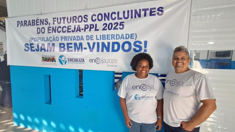 Unidades prisionais administradas em cogestão da SEAP com a Socializa tem recorde de participação no ENCCEJA-PPL 2025