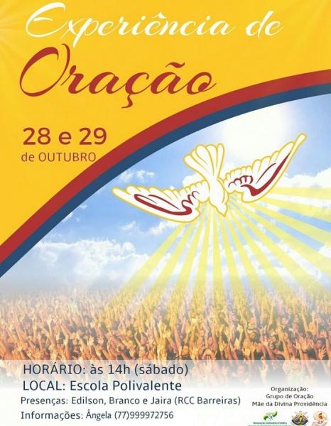 LIVRAMENTO: PARTICIPE DA EXPERIÊNCIA DE ORAÇÃO DA RENOVAÇÃO CARISMÁTICA CATÓLICA