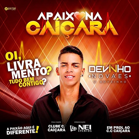 APAIXONA CAIÇARA: ADQUIRA LOGO O SEU INGRESSO ANTES QUE ACABE