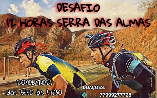 CICLISTAS PROMOVEM DESAFIO 12 HORAS SERRA DAS ALMAS