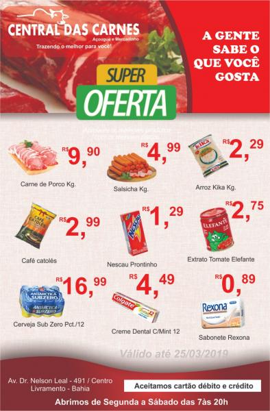 CONFIRA AS OFERTAS DA SEMANA NA CENTRAL DAS CARNES