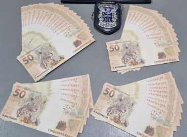 Irecê: Homem é preso com R$2 mil em notas falsas que comprava pela internet