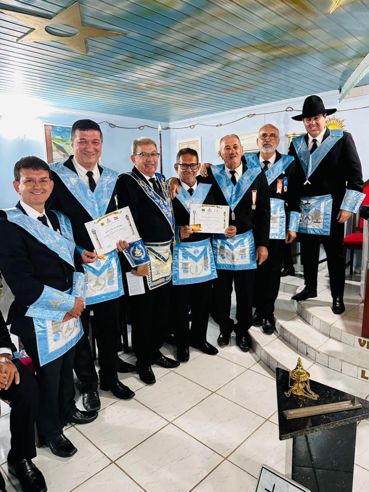 Empossada nova diretoria da Loja Maçônica Deus União e Trabalho Livramentense, número 93, para o Biênio 2025/2027