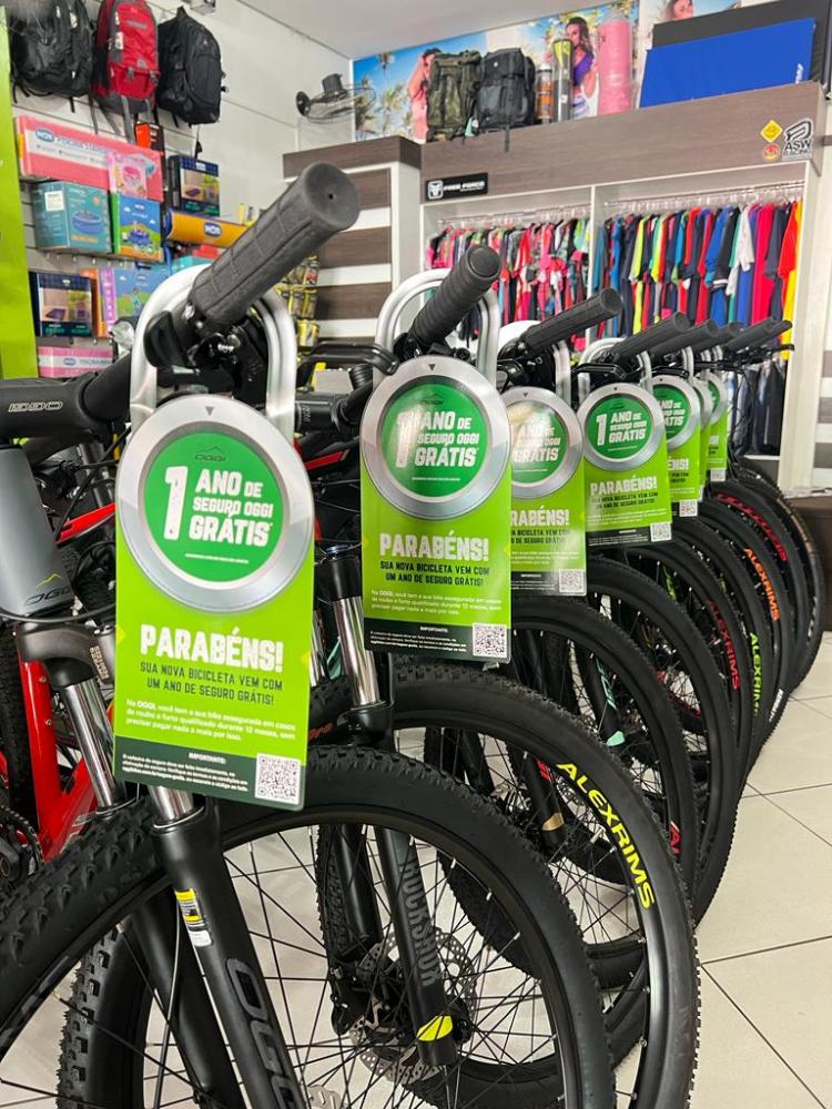 Clientes EVolution Bike tem 01 ano de seguro grátis em sua nova bike Oggi !