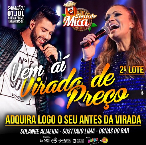 FORRÓ DO MICA 2017: VEM AÍ VIRADA DE PREÇO; ADQUIRA LOGO O SEU INGRESSO!