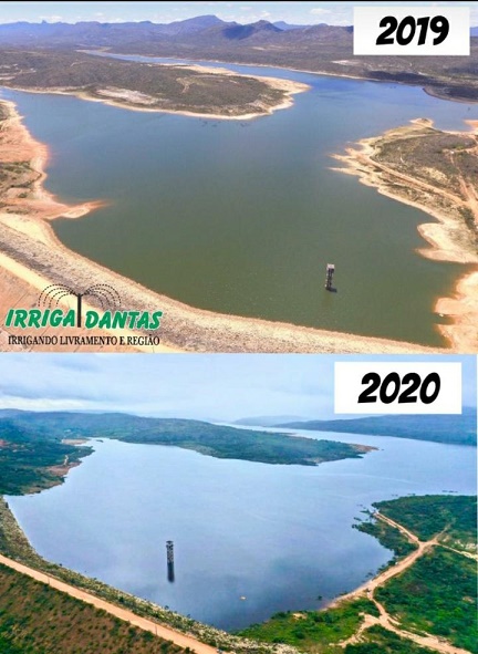 BARRAGEM LUIZ VIEIRA ALCANÇA 40% DE SUA CAPACIDADE