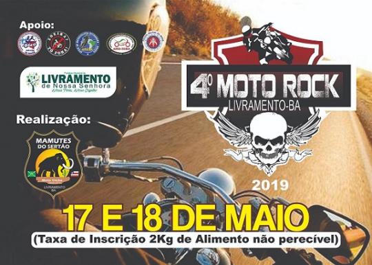LIVRAMENTO: 4º MOTO ROCK 2019 ACONTECE DIAS 17 E 18 DE MAIO