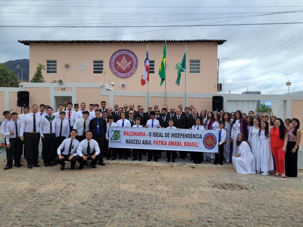 Loja Maçônica Deus União e Trabalho Livramentense nº 93 celebrou 201 anos da Independência do Brasil