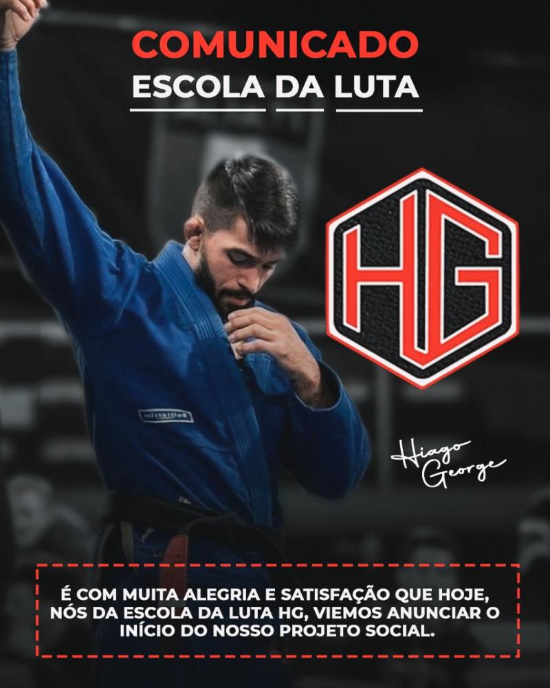 Hiago George lança projeto social  Escola da Luta HG Lutando Pelo Bem