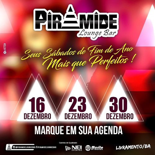 PIRÂMIDE LOUNGE BAR SERÁ INAUGURADA DIA 16 DE DEZEMBRO 