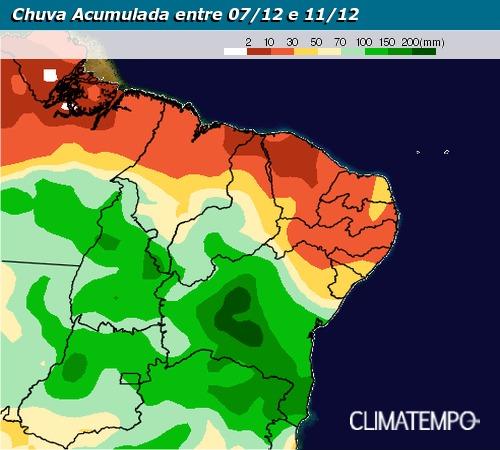Chuva vai aumentar na Bahia, Maranhão e no Piauí