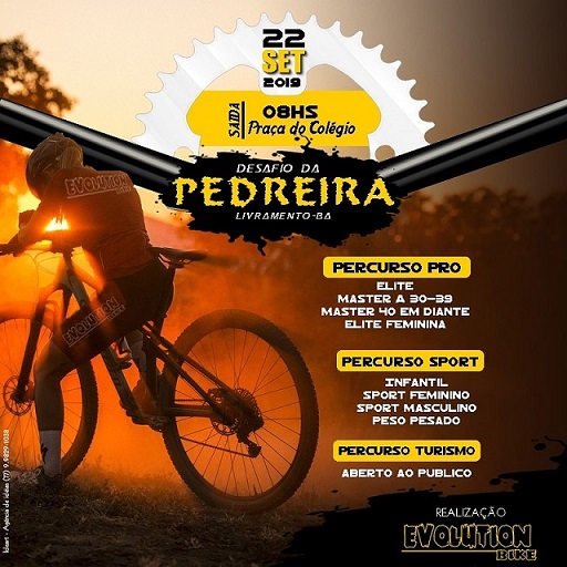 LIVRAMENTO: VEM AÍ DIA 22 DE SETEMBRO DESAFIO DA PEDREIRA!