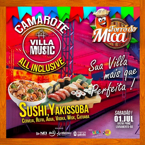 FORRÓ DO MICA APRESENTA CAMAROTE VILLA MUSIC ALL INCLUSIVE