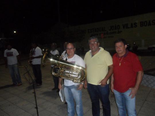 Secretário de Educação e presidente da Câmara de Vereadores prestigiam abertura da Primeira Semana Cultural em comemoração ao Dia do Músico