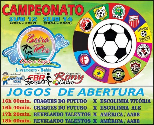 RUI SPORTS PROMOVE CAMPEONATO DE FUTEBOL NO CLUBE BEIRA RIO COM INÍCIO NO PRÓXIMO SÁBADO (10)
