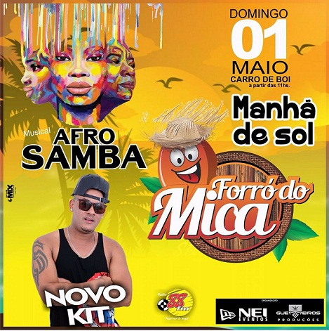 FORRÓ DO MICA: DIA 1º DE MAIO TEM MANHÃ DE SOL NO CARRO DE BOI