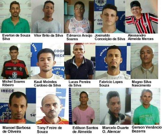Irecê/BA: Quinze presos serram as grades e fogem de delegacia da cidade.