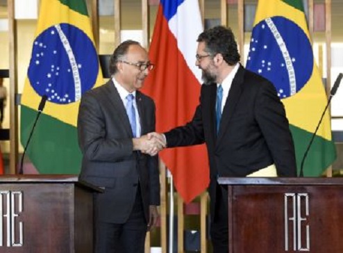 Após reunião de ministros, Brasil e Chile pretendem acelerar acordo de livre comércio