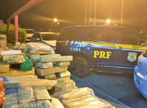 Conquista: Cerca de 200 kg de maconha são apreendidos em ação na BR-116