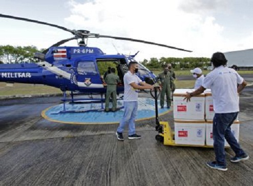 Bahia recebe na sexta lote com 566.750 doses de vacinas para aplicação da 2ª dose