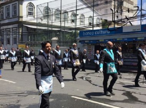 Maçonaria marca presença no desfile da Independência, lembrando contribuição