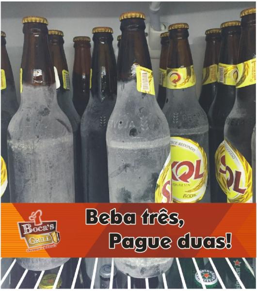 BOCA'S GRILL: HOJE É DIA DE SOM AO VIVO E PROMOÇÃO DE SKOL