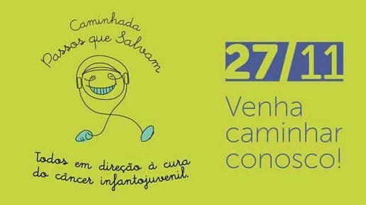 CAASE PROMOVE CAMINHADA PARA COMBATER CÂNCER INFANTO-JUVENIL DIA 27/11; ADQUIRA LOGO O SEU KIT