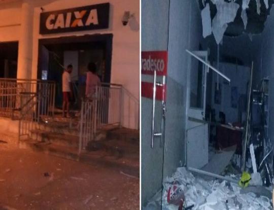Grupo explode duas agências bancárias e faz moradores reféns em Nova Soure