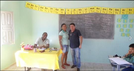 SECRETÁRIO DE EDUCAÇÃO E CULTURA VISITA ESCOLAS