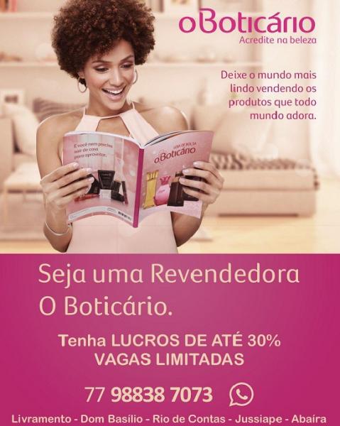 SEJA UMA REVENDEDORA O BOTICÁRIO