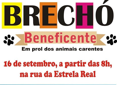 ASSOCIAÇÃO PROTETORA DOS ANIMAIS (APA) REALIZA BRECHÓ NESTE SÁBADO 16 DE SETEMBRO