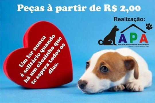 ASSOCIAÇÃO PROTETORA DOS ANIMAIS (APA) REALIZA BRECHÓ NESTE SÁBADO 16 DE SETEMBRO