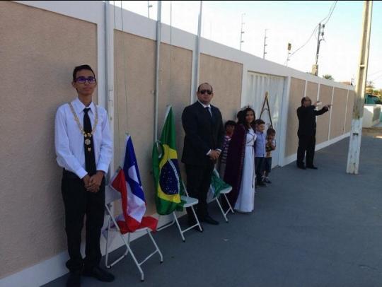 DIA DA INDEPENDÊNCIA: MAÇONARIA REALIZOU CERIMÔNIA DE HASTEAMENTO DA BANDEIRA