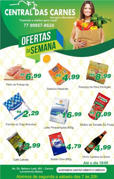 CONFIRA AS OFERTAS DA SEMANA NA CENTRAL DAS CARNES