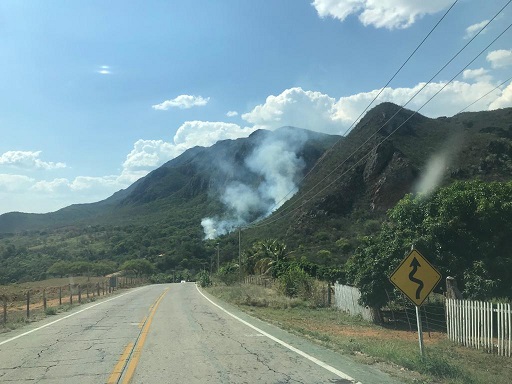 LIVRAMENTO: MAIS UM INCÊNDIO FOI REGISTRADO NA SERRA DAS ALMAS NO ÚLTIMO DOMINGO (20)