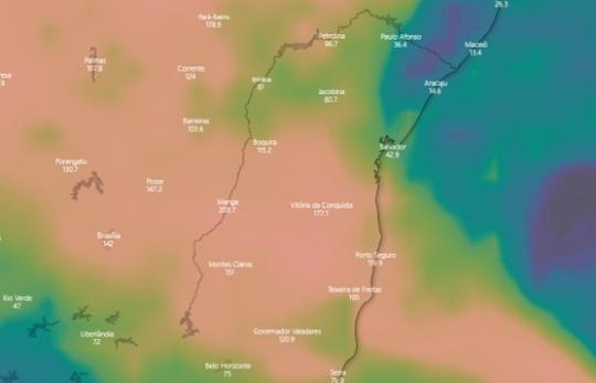 Meteorologia prevê muita chuva em toda bacia do rio São Francisco