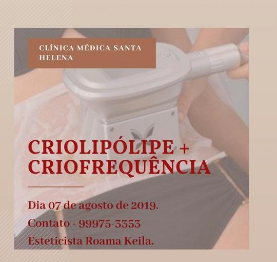 AGENDE SUA CRIOLIPÓLISE E CRIOFREQUÊNCIA NA CLÍNICA SANTA HELENA