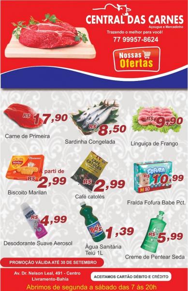 CONFIRA AS OFERTAS DA SEMANA NA CENTRAL DAS CARNES