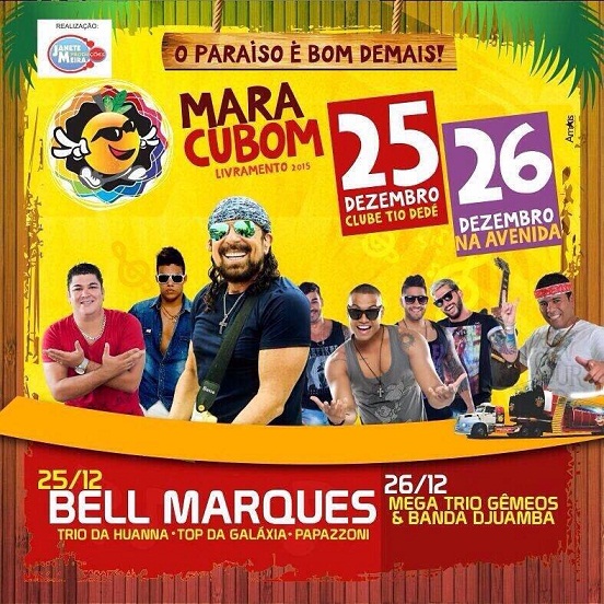 Fiquem ligados nos horários do Maracubom 2015