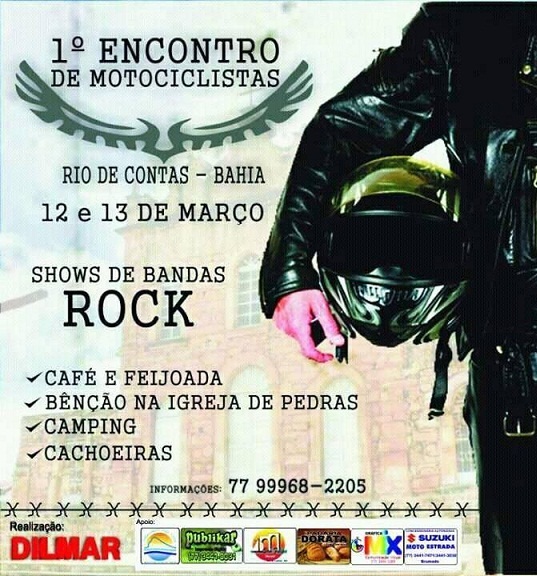 RIO DE CONTAS: 1º ENCONTRO DE MOTOCICLISTAS ACONTECE NESTE FINAL DE SEMANA